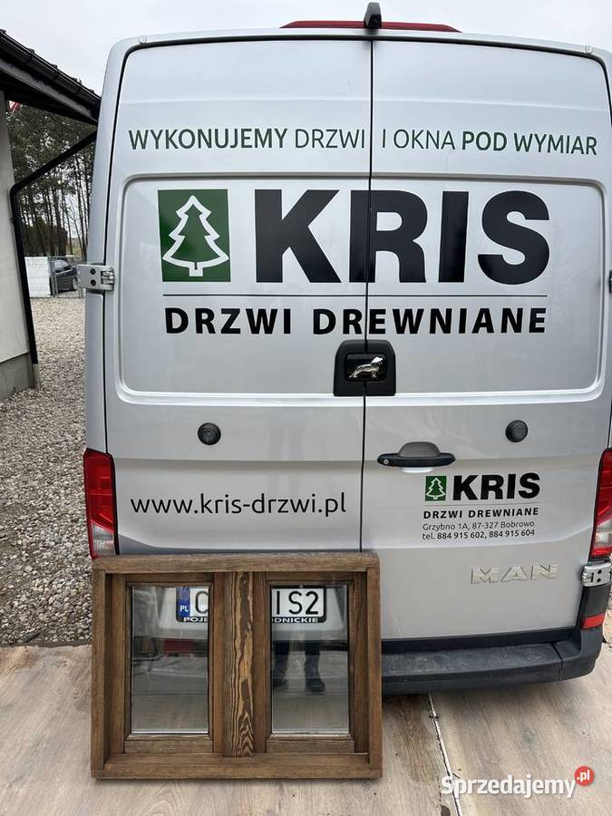 OKNO DREWNIANE SOSNOWE RĘKI OLEJOWANE CAŁA Okna ścienne