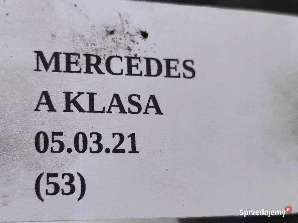 RURA DOLOT POWIETRZA MERCEDES A KLASA W168 LIFT osobowe Nowy Tomyśl