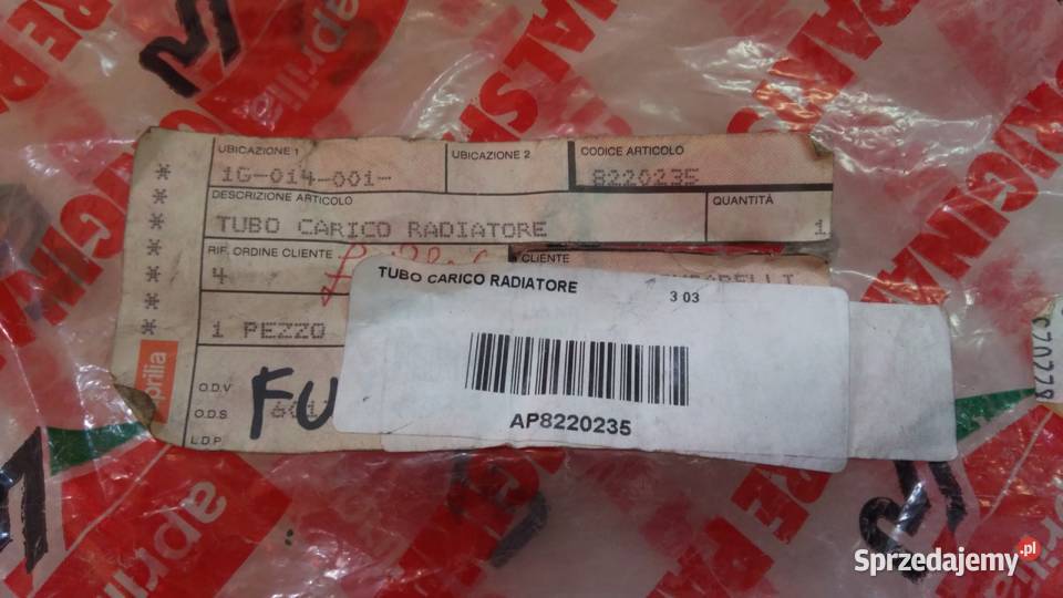 Wąż przewód chłodnicy OE Aprilia AF1 50 Futura Bielsk Podlaski