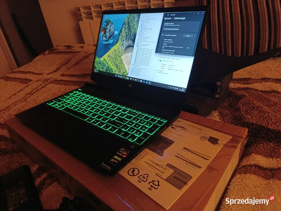 HP Pavilion 144Hz Ryzen 5 4600h GTX 1650TI 16 HP/Compaq Kraków