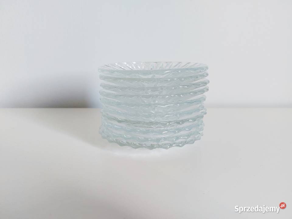 talerzyki szklane HSG Ząbkowice PRL 10 sztuk Poznań sprzedam