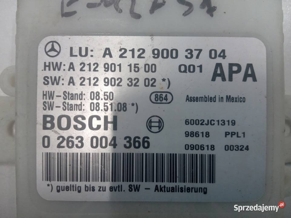 MODUŁ STEROWNIK PDC MERCEDES C KLASA W204 E W212 wielkopolskie Nowy Tomyśl