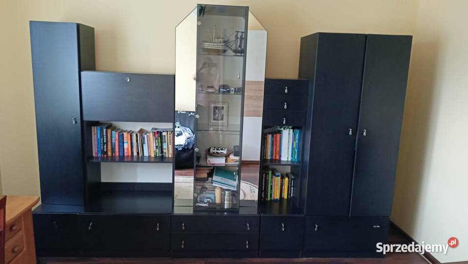Meblościanka czarna 300cm Jastrzębie-Zdrój