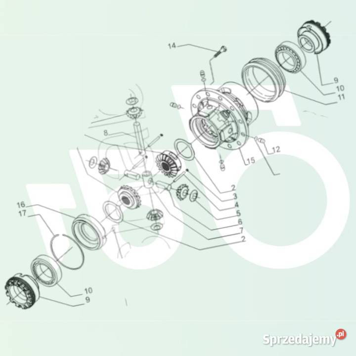 Dyferencjał 12x33 068346 Carraro 11716550 Volvo Wilkowo