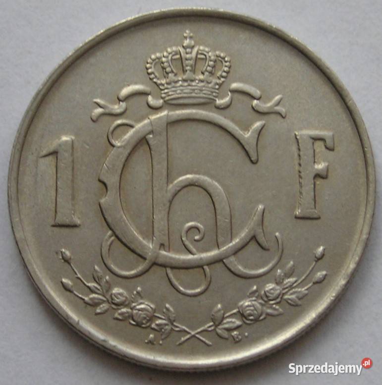 Luksemburg 1 frank 1952 hutnik stan 12 Łódź