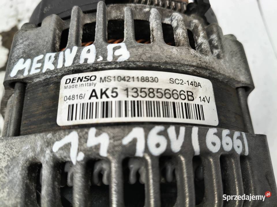 ALTERNATOR Opel Corsa E 14 16V denso 13585666B Chełm