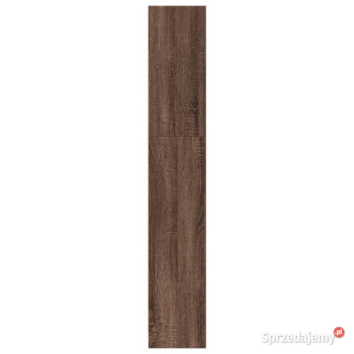 Regał brązowy dąb 80x24x143 materiał Warszawa