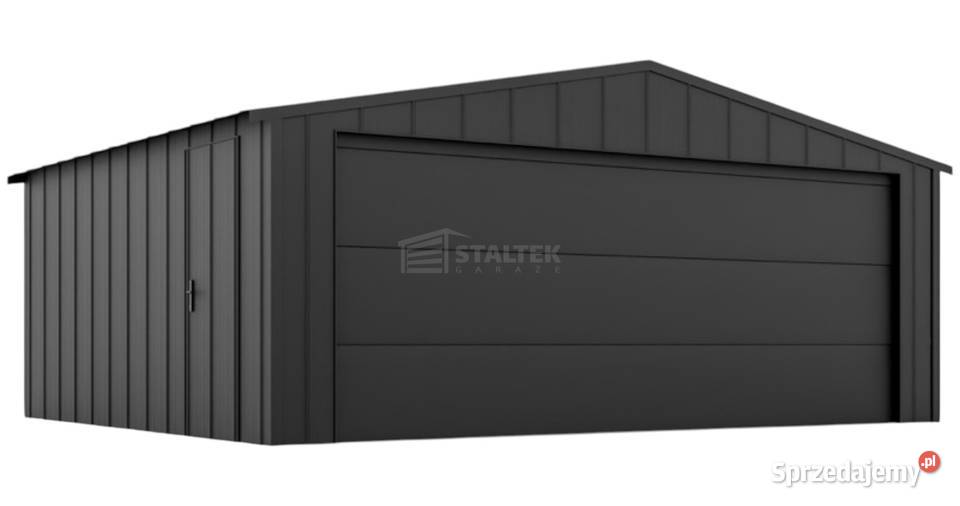 Garaż blaszany 6x4 brama segmentowa drzwi blacha 813zł/m2 Bełchatów