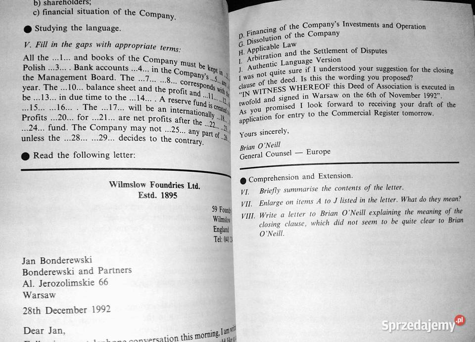 Legal Business English Monika Neymann Tom Ruhan Chełm