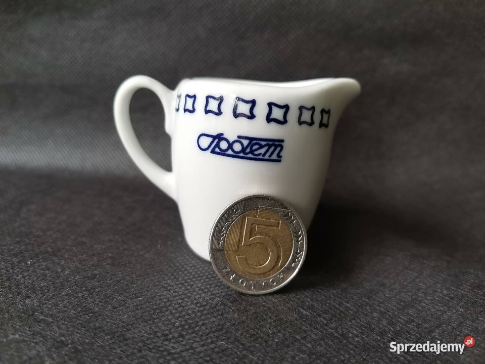Stary mały mini mlecznik Społem porcelana Antyki, Sztuka, Kolekcje Katowice sprzedam