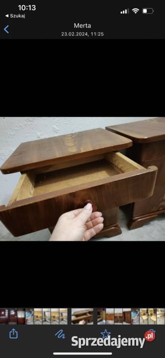 Szafki nocne 2 sztuki PRL sieradz Toaletki