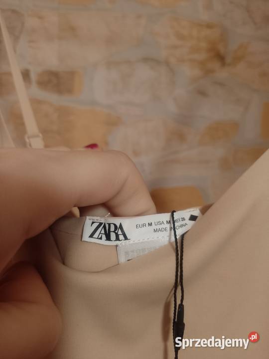 38M ZARA Ekskluzywna beżowa halka modelująca z brązowy/beżowy Kraków