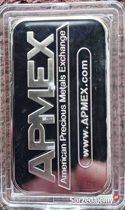 Sztabka srebra USA APMEX1 Oz trojańska 0999 sprzedam