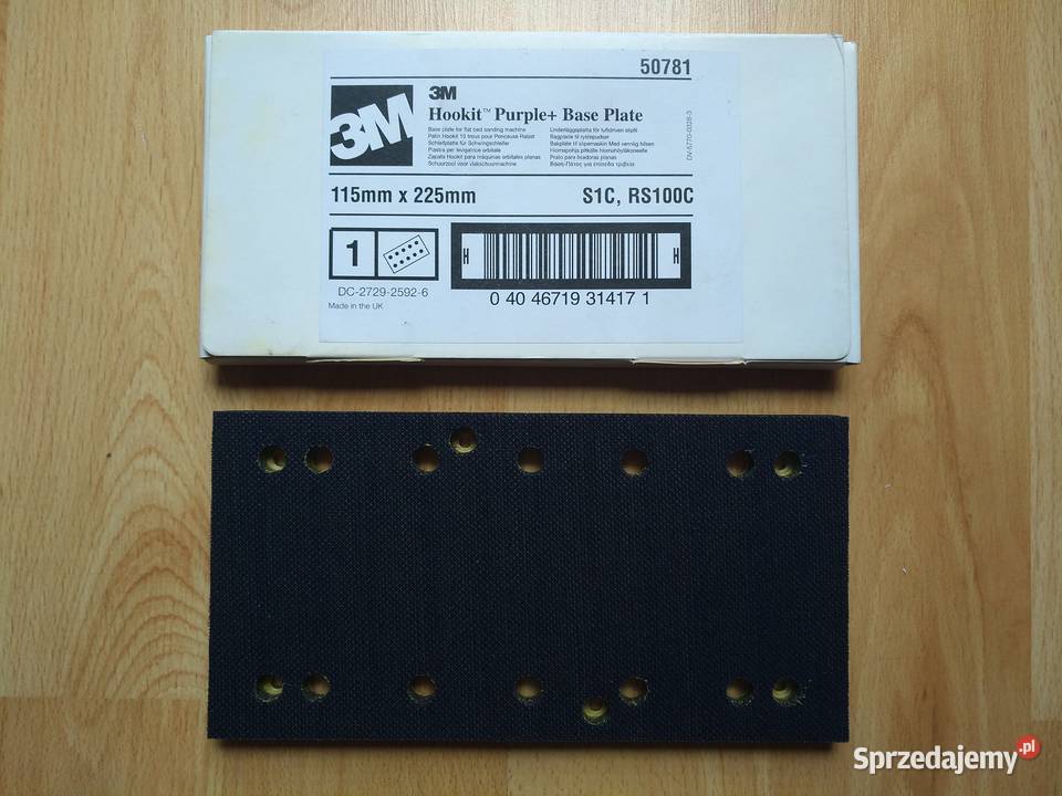 3M Hookit Purple base plate S1C 115 x 225 50781 lubuskie Gorzów Wielkopolski