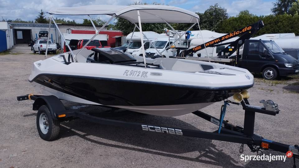 Łódź motorowa Scarab 165 ROTAX z przyczepą Kiełpinek