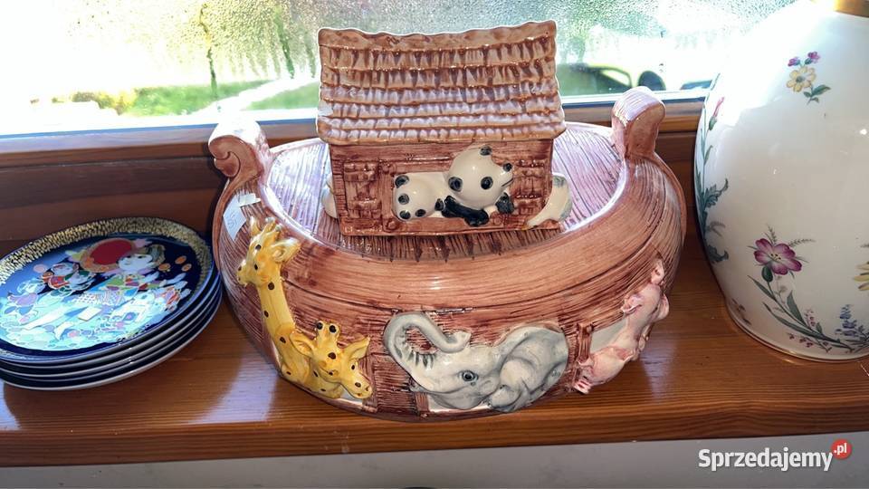 Niezwykła duża ceramiczna waza Arka Noego pomorskie Gdańsk sprzedam