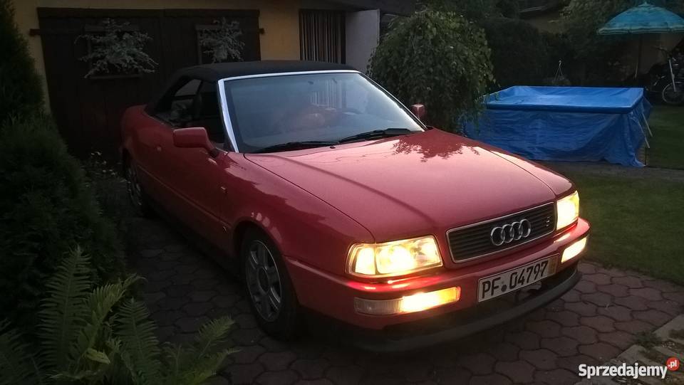 audi 80 cabrio 1997r poj 2000 ben gaz nowe czerwony Koszęcin