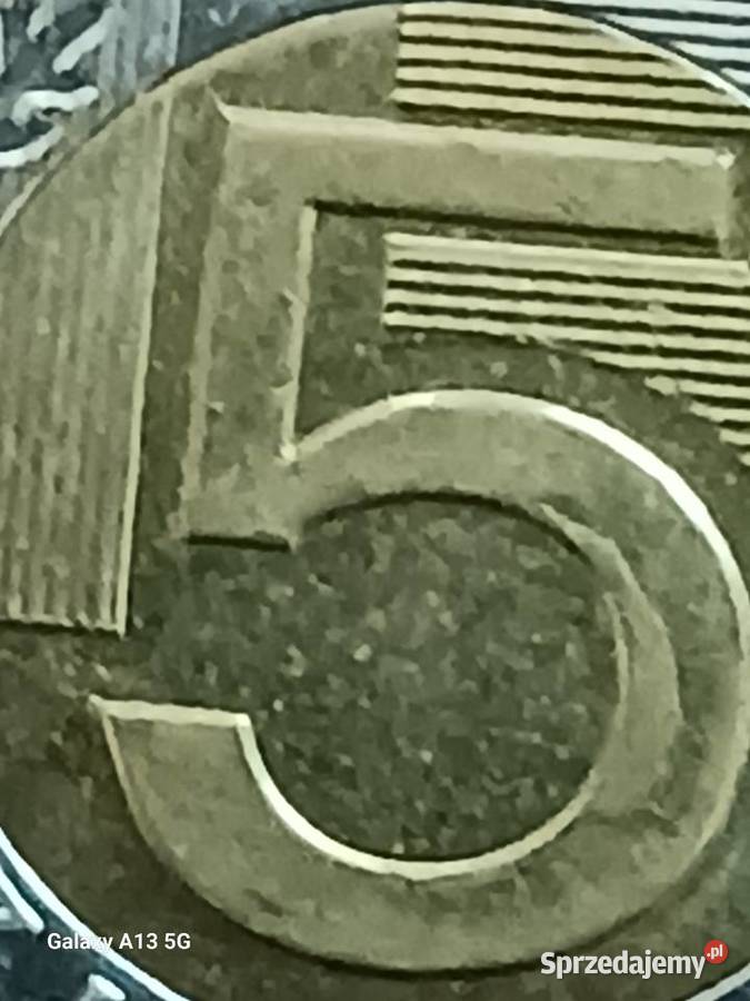 5 Złotych 2017 r Destrukt mennicy Konin