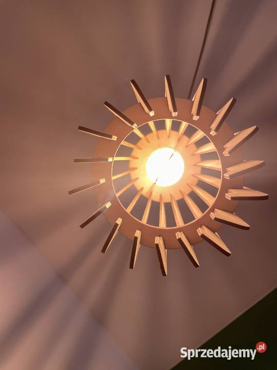 Abażur drewniany lampa dekoracyjna w kształcie Abażury i klosze Tarnów