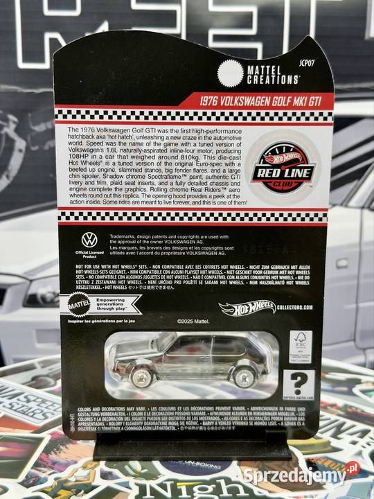 Hot Wheels RLC 1976 Volkswagen Golf MK I GTI BOX