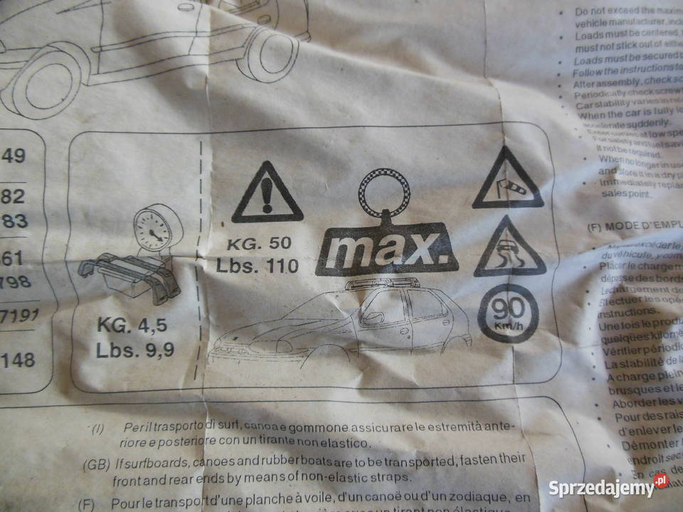 5910310 BGAŻNIK DACHOWY FIAT SIENA