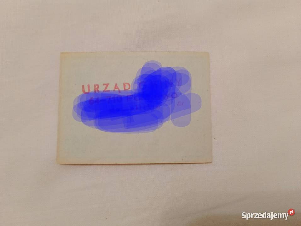 KARTKA na mięso MI z PRL sierpień 1989 Pozostałe