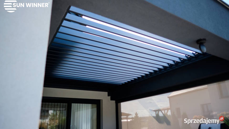 Pergola lamelowa żaluzjowa bioklimatyczna
