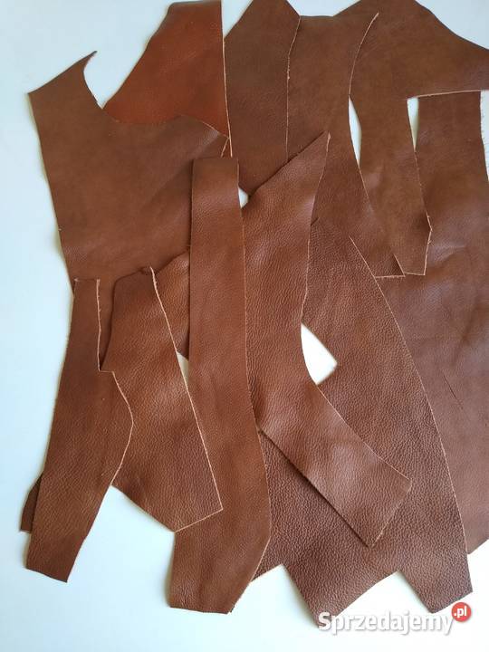 Skóra 332 g Licowa Włoska średnie i małe kawałki Rękodzieło