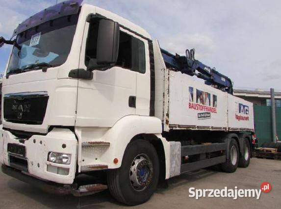 Ciezarowy 6x4 skrzynia z dzwigiem Man TGS sprzedam