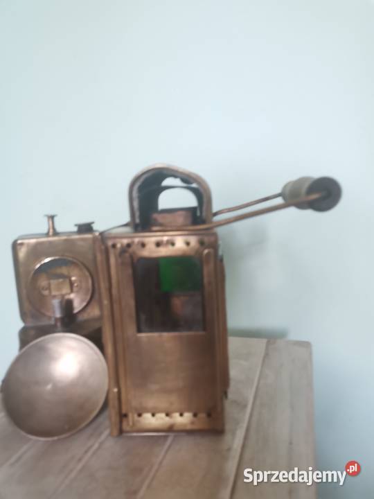 Stara lampa kolejowa na karbid z lat 30 tych Kraków sprzedam