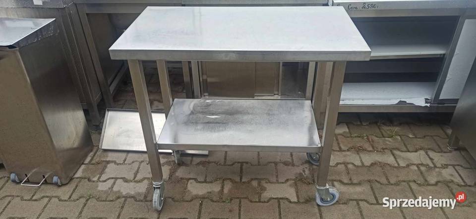 Stół jezdny z półka 90x50x90 Gastronomia Biznes i Przemysł Ostrów Wielkopolski