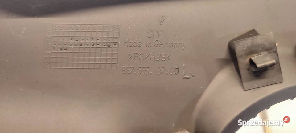 PORSCHE CAYMAN S OSŁONA SŁUPKA LEWY TYŁ