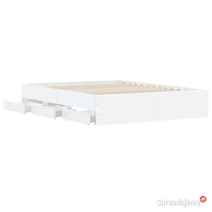 Rama łóżka z szufladami biała 140x190 WM3207301 Warszawa