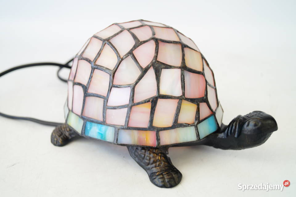Lampka witrażowa styl Tiffany witraż ŻÓŁW 2 Gizałki