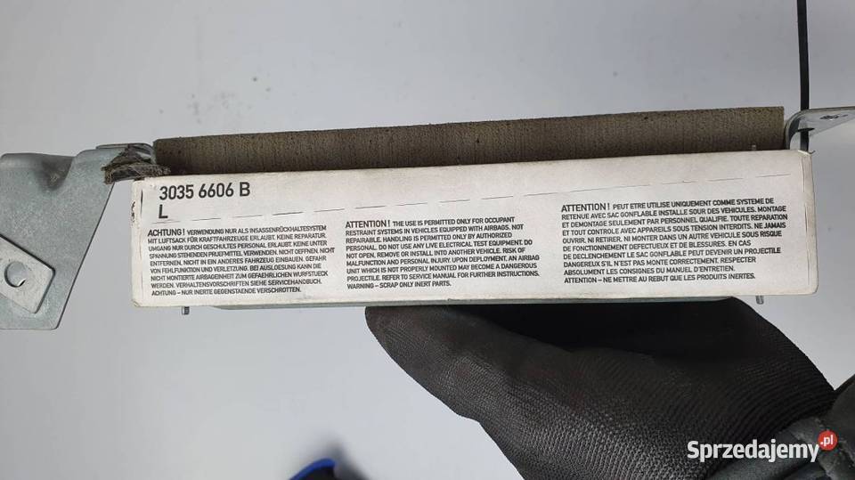 PODUSZKA AIRBAG KANAPY A2218600505 SKLASA W221 kujawsko-pomorskie Lipno