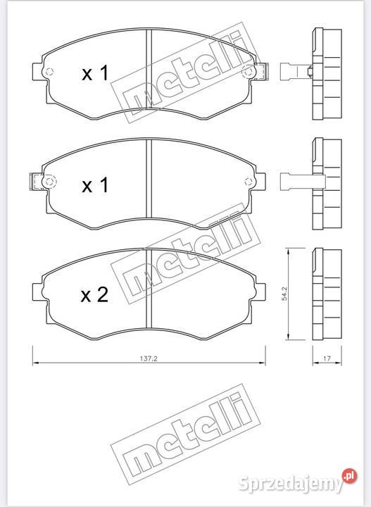 Klocki przód Hyundai 2201880 Motoryzacja Wesoła