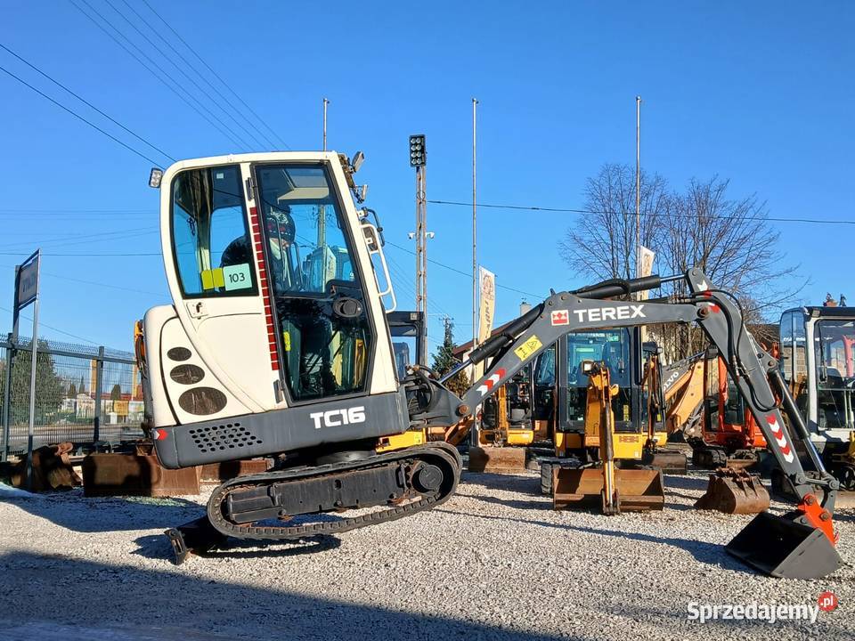 Terex TC16 Mini koparka TEREX TC16 z 2014r ładna Złoczew
