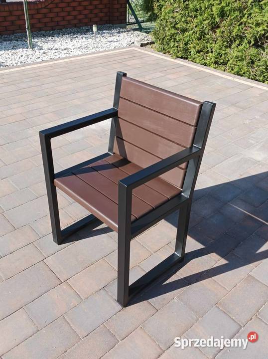 Zestaw ogrodowotarasowy drewnianometalowy 2