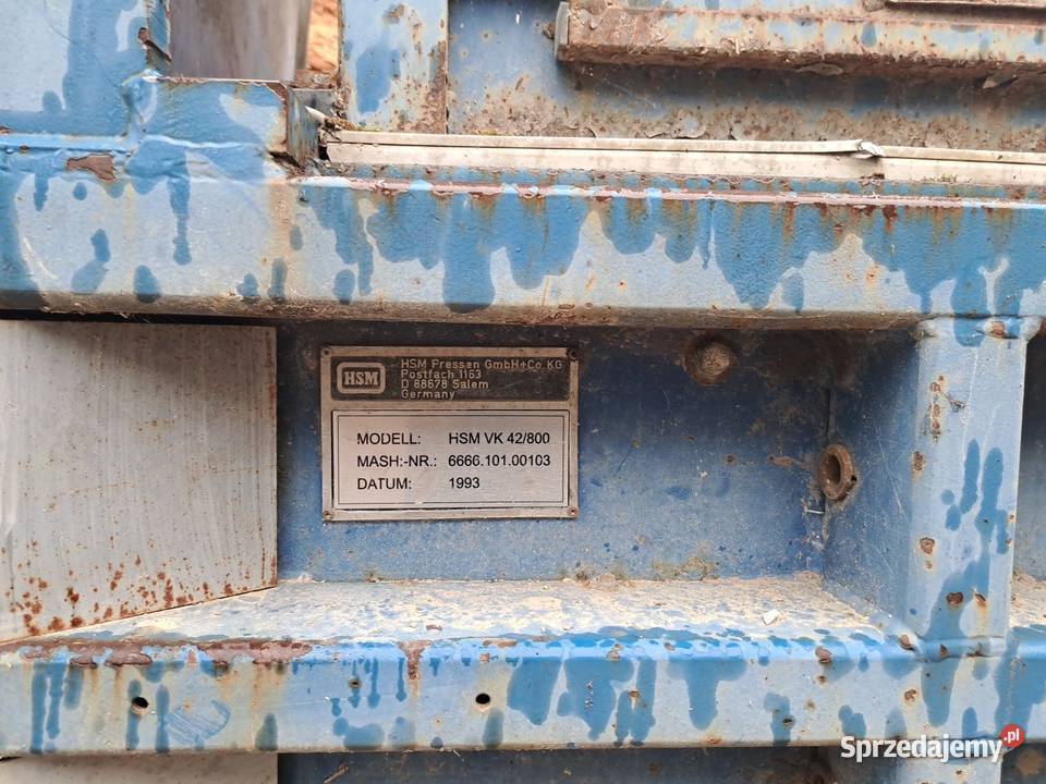 Belownica Prasa HSM VK 42800 Pozostałe Jasło