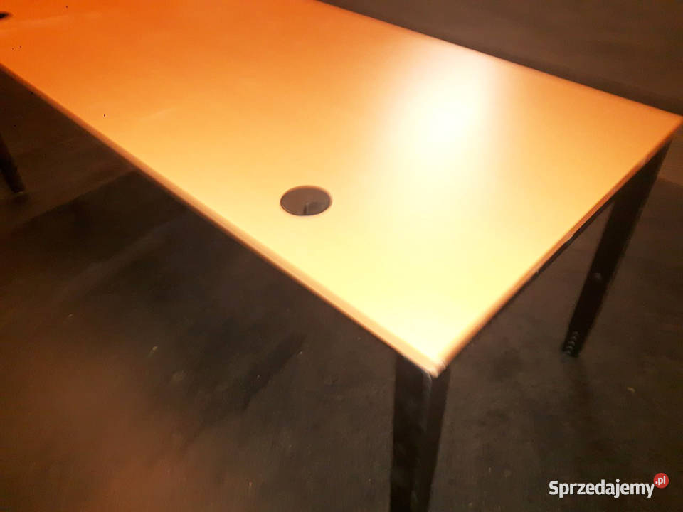 Nowoczesny podwójny stół biurowy 200x80 solidne Biuro podkarpackie Przemyśl