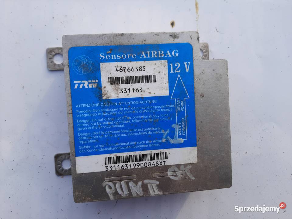 Sensor moduł poduszek Air Bag Fiat Punto II Ksawerów