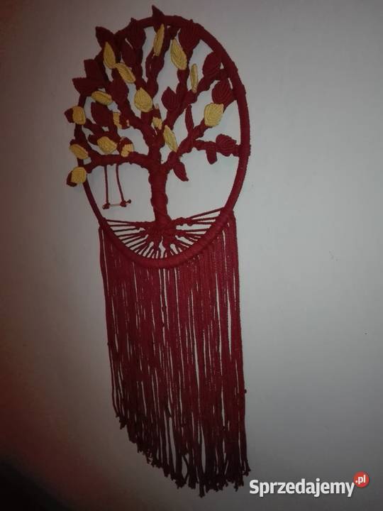 Drzewko szczęścia ozdoba na ścianę makrama wielokolorowy sprzedam