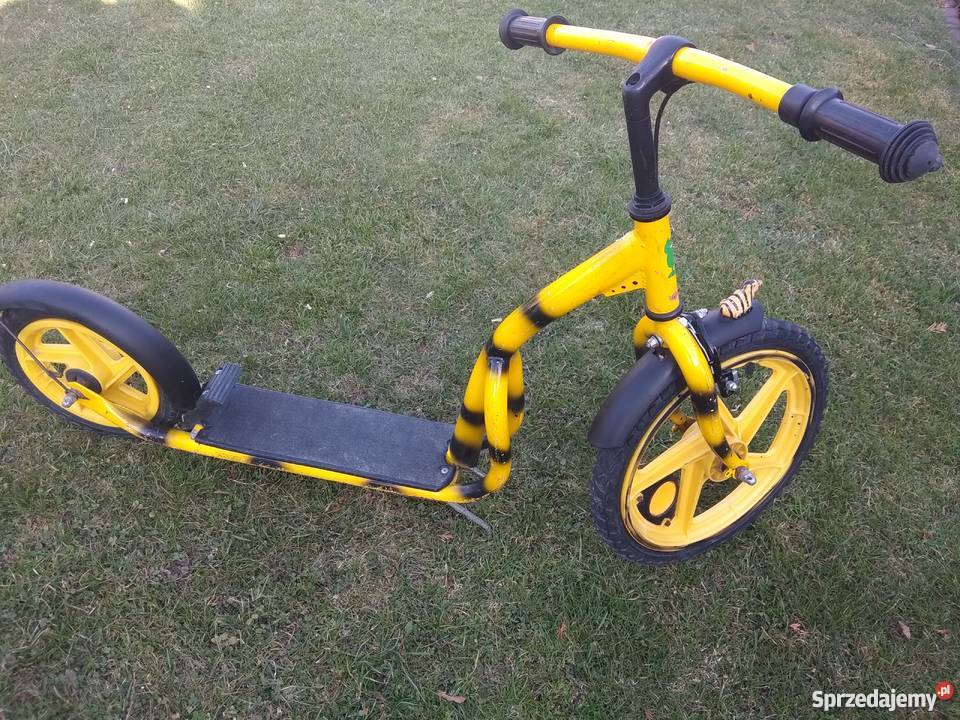 Deskorolka hulajnoga duża tanio żółty/złoty Rowerki i pojazdy