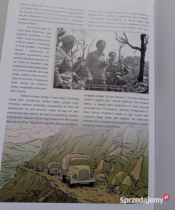 Komiks Bitwa pod Monte Cassino 1944 r Cz 4 Koźminek