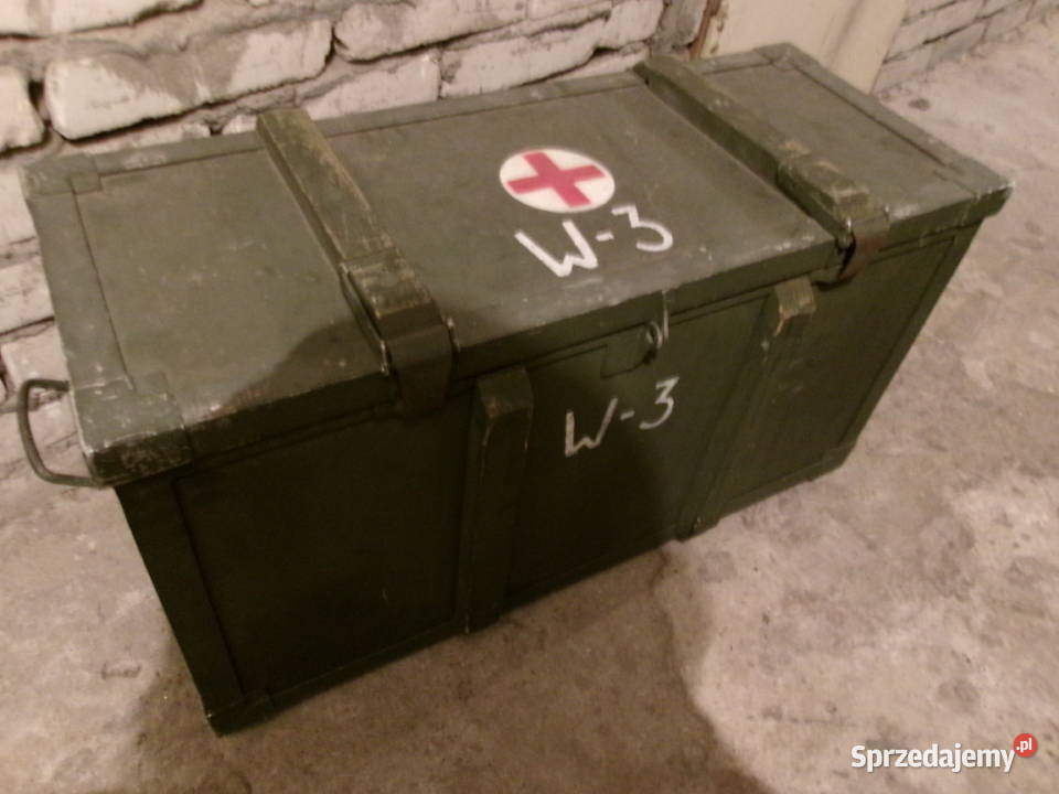 Skrzynia wojskowa medyczna wym 78x31 wys40 Pozostałe Legionowo