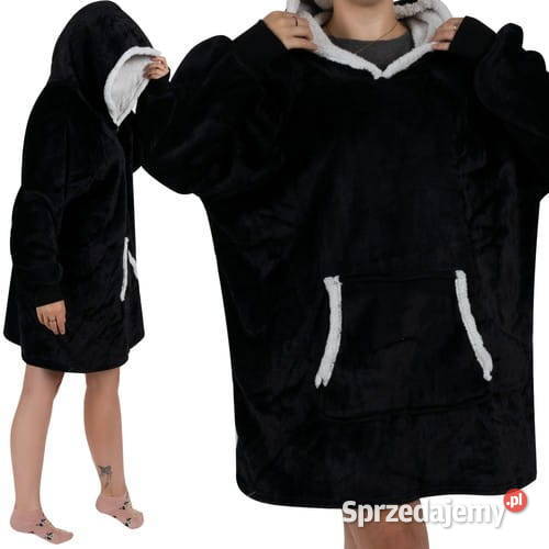 Bluza Koc Oversize XXL czarny Pawłowice
