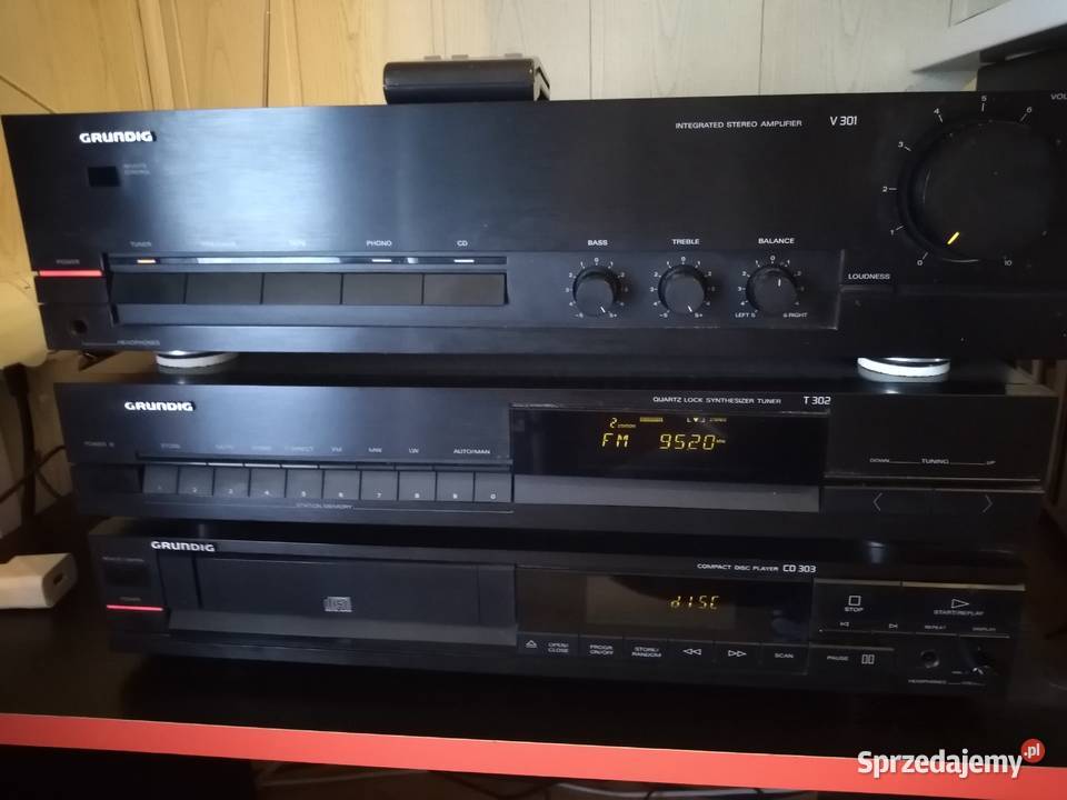 Wieża stereo Grundig vintage z pilotem podkarpackie Chmielnik
