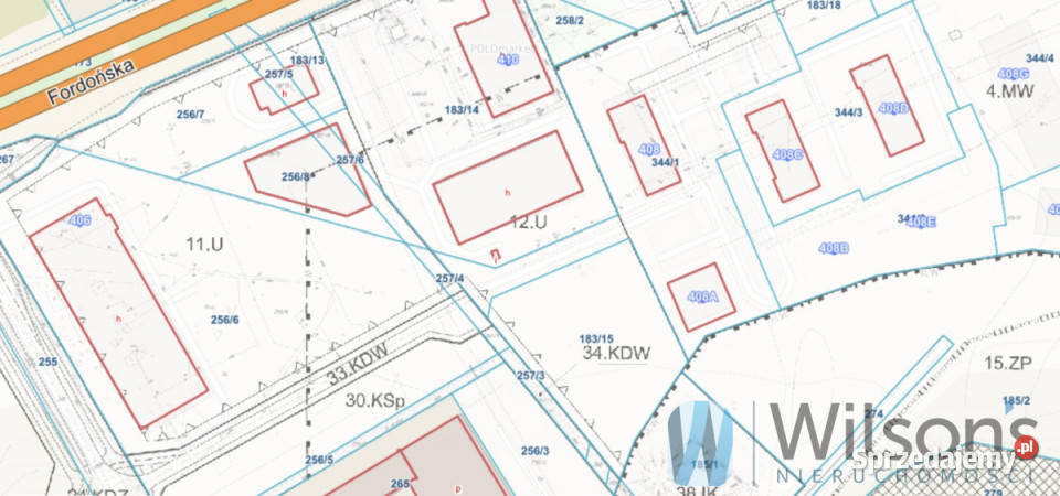Ogłoszenie grunt Bydgoszcz Fordońska 3689m2 Sprzedaż