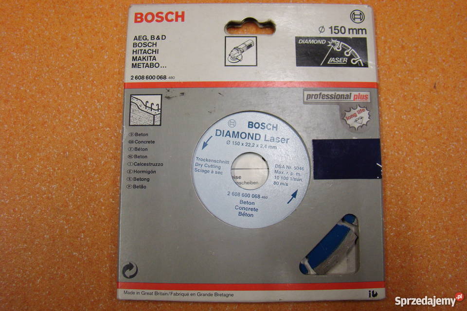 Tarcza diamentowa BOSCH fi 150 Professional Plus Bielsko-Biała sprzedam