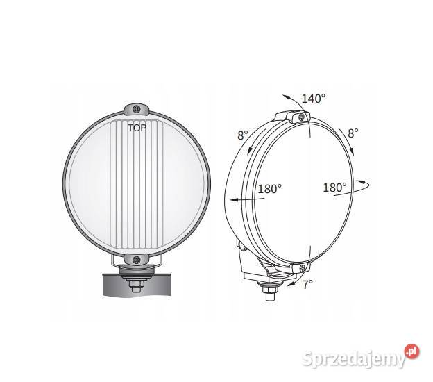 Reflektor świateł uniwer LP WESEM HO21526001 ciężarowe Lampy przednie